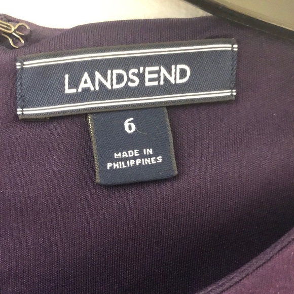Lands’ End plum sheath dress - Picture 6 of 8
